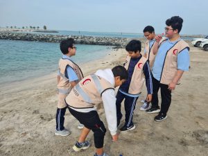 مبادرة الطلبه لتنظيف الشاطئ